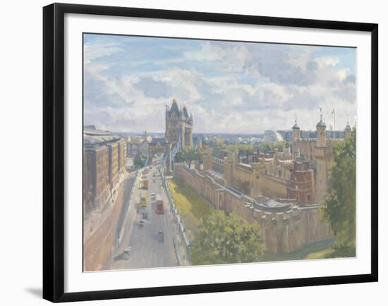 Tower Bridge and the Tower of London, 2010-Julian Barrow-Framed Giclee Print