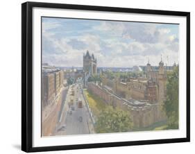 Tower Bridge and the Tower of London, 2010-Julian Barrow-Framed Giclee Print