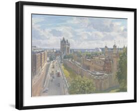 Tower Bridge and the Tower of London, 2010-Julian Barrow-Framed Giclee Print