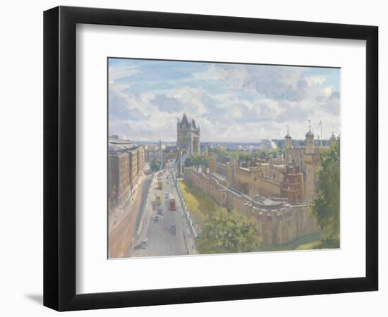 Tower Bridge and the Tower of London, 2010-Julian Barrow-Framed Premium Giclee Print