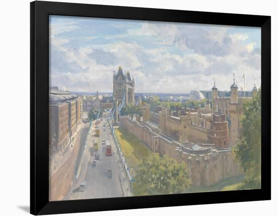 Tower Bridge and the Tower of London, 2010-Julian Barrow-Framed Giclee Print