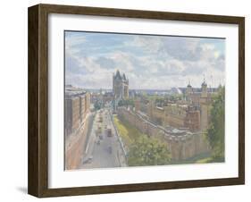 Tower Bridge and the Tower of London, 2010-Julian Barrow-Framed Giclee Print