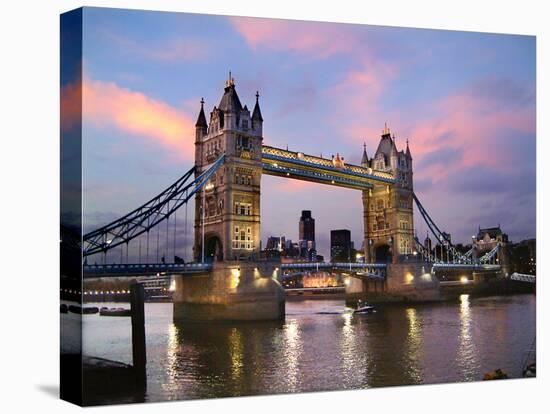 Tower Bridge at Dusk-Adrian Campfield-Stretched Canvas