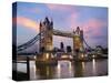 Tower Bridge at Dusk-Adrian Campfield-Stretched Canvas