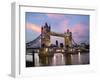 Tower Bridge at Dusk-Adrian Campfield-Framed Photographic Print