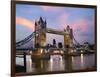 Tower Bridge at Dusk-Adrian Campfield-Framed Photographic Print