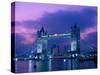 Tower Bridge at Night, London, Eng-Peter Adams-Stretched Canvas