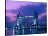 Tower Bridge at Night, London, Eng-Peter Adams-Stretched Canvas