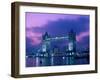 Tower Bridge at Night, London, Eng-Peter Adams-Framed Premium Photographic Print