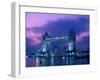 Tower Bridge at Night, London, Eng-Peter Adams-Framed Premium Photographic Print