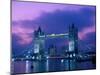 Tower Bridge at Night, London, Eng-Peter Adams-Mounted Premium Photographic Print