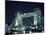 Tower Bridge at Night, London, England-Walter Bibikow-Mounted Premium Photographic Print