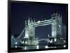 Tower Bridge at Night, London, England-Walter Bibikow-Framed Photographic Print