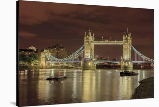 Tower Bridge at Night. London. England-Tom Norring-Stretched Canvas