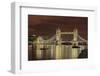 Tower Bridge at Night. London. England-Tom Norring-Framed Photographic Print