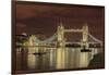 Tower Bridge at Night. London. England-Tom Norring-Framed Photographic Print