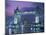 Tower Bridge at Night, London, UK-Peter Adams-Mounted Photographic Print