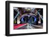 Tower Bridge at night, with light trails, London-Ed Hasler-Framed Photographic Print