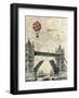 Tower Bridge Balloon-Marion Mcconaghie-Framed Art Print