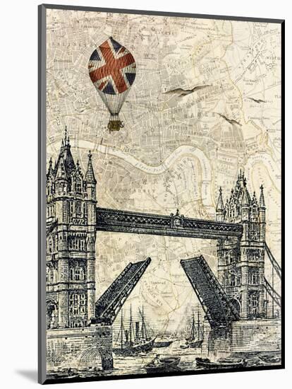 Tower Bridge Balloon-Marion Mcconaghie-Mounted Art Print