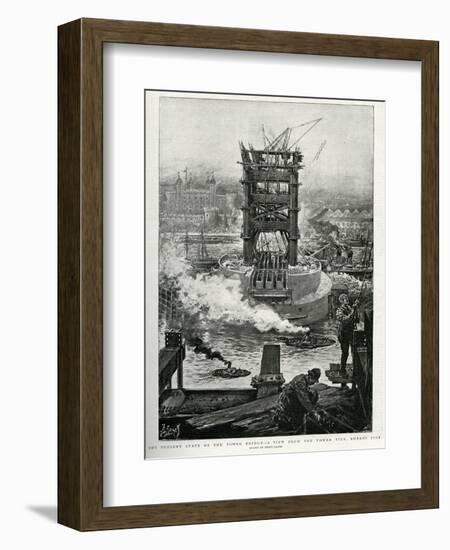 Tower Bridge Built 1892-Henri Lanos-Framed Art Print