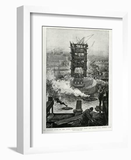 Tower Bridge Built 1892-Henri Lanos-Framed Art Print