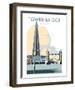 Tower Bridge - Dave Thompson Contemporary Travel Print-Dave Thompson-Framed Art Print