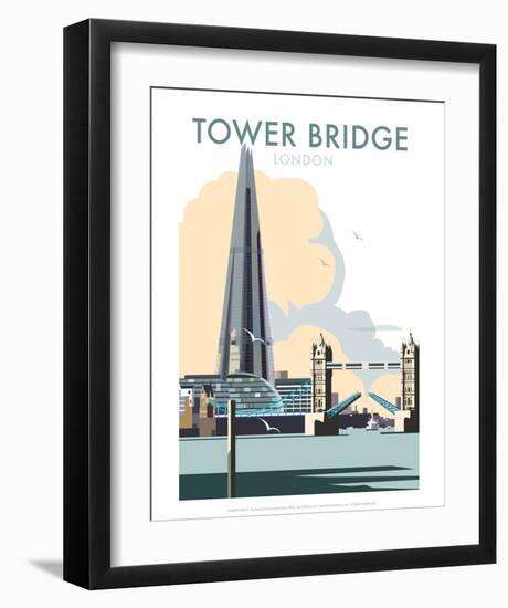 Tower Bridge - Dave Thompson Contemporary Travel Print-Dave Thompson-Framed Art Print