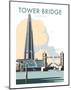 Tower Bridge - Dave Thompson Contemporary Travel Print-Dave Thompson-Mounted Art Print