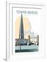 Tower Bridge - Dave Thompson Contemporary Travel Print-Dave Thompson-Framed Giclee Print