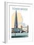 Tower Bridge - Dave Thompson Contemporary Travel Print-Dave Thompson-Framed Giclee Print