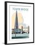 Tower Bridge - Dave Thompson Contemporary Travel Print-Dave Thompson-Framed Giclee Print