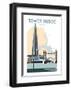 Tower Bridge - Dave Thompson Contemporary Travel Print-Dave Thompson-Framed Giclee Print
