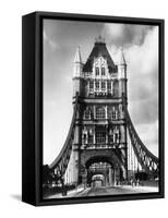 Tower Bridge from Side-Fred Musto-Framed Stretched Canvas
