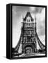 Tower Bridge from Side-Fred Musto-Framed Stretched Canvas