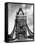 Tower Bridge from Side-Fred Musto-Framed Stretched Canvas