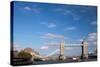 Tower Bridge from the Thames River North Bank, London-Felipe Rodriguez-Stretched Canvas