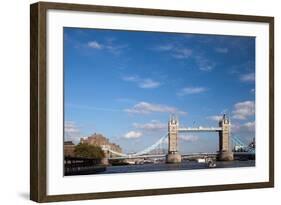 Tower Bridge from the Thames River North Bank, London-Felipe Rodriguez-Framed Photographic Print