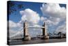 Tower Bridge from the Thames River North Bank, London-Felipe Rodriguez-Stretched Canvas