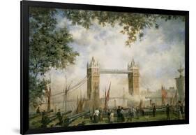 Tower Bridge: from the Tower of London-Richard Willis-Framed Giclee Print