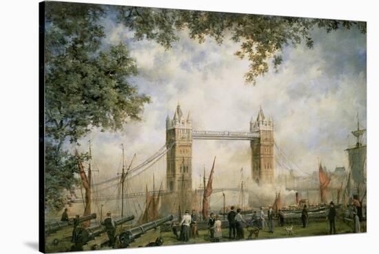 Tower Bridge: from the Tower of London-Richard Willis-Stretched Canvas