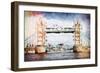 Tower Bridge II - In the Style of Oil Painting-Philippe Hugonnard-Framed Giclee Print