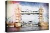 Tower Bridge II - In the Style of Oil Painting-Philippe Hugonnard-Stretched Canvas