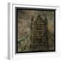 Tower Bridge II-John W Golden-Framed Giclee Print