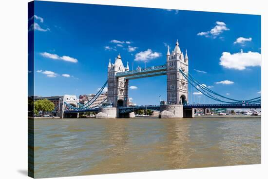 Tower Bridge in London in a Beautiful Summer Day-Kamira-Stretched Canvas