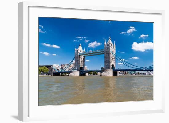 Tower Bridge in London in a Beautiful Summer Day-Kamira-Framed Photographic Print