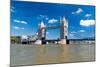 Tower Bridge in London in a Beautiful Summer Day-Kamira-Mounted Photographic Print