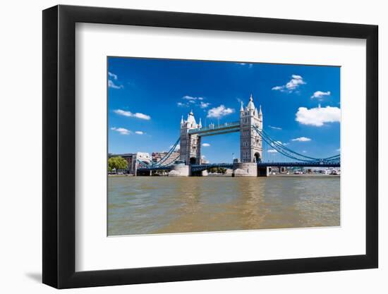 Tower Bridge in London in a Beautiful Summer Day-Kamira-Framed Photographic Print