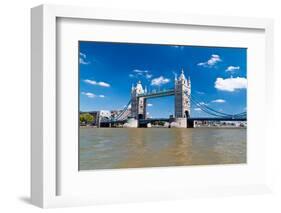 Tower Bridge in London in a Beautiful Summer Day-Kamira-Framed Photographic Print