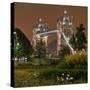 Tower Bridge, in the Evening, London, England, Great Britain-Rainer Mirau-Stretched Canvas